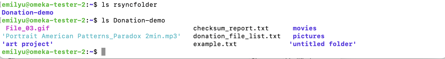 screenshot of -avP server results