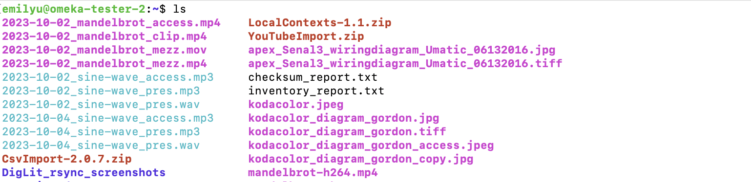 screenshot of -avP server results